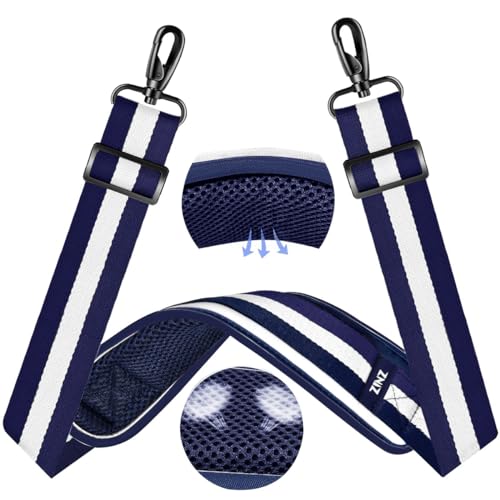 ZINZ 60" Universal Taschengurt mit ultradickem, festem, atmungsaktivem Polster, Verstellbarer, robuster Schultergurt für Laptop-Tasche, Umhängetasche, Gepäck, Sporttasche und mehr –TW01B06 von ZINZ