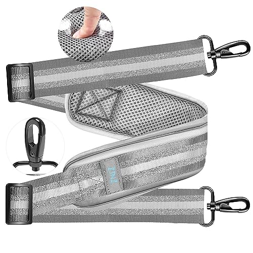 ZINZ 76 Zoll Ultradicker Schultergurt mit festem Polster, mit atmungsaktivem Kissen und Zwei ausgewogenen verstellbaren Schnallen für Laptop-Tasche,Umhängetasche usw,Grauer-silberner Jacquard ZINZ 76 Zoll Ultradicker Schultergurt mit festem Polster, mit atmungsaktivem Kissen und Zwei ausgewogenen verstellbaren Schnallen für Laptop-Tasche,Umhängetasche usw,Grauer-silberner Jacquard von ZINZ