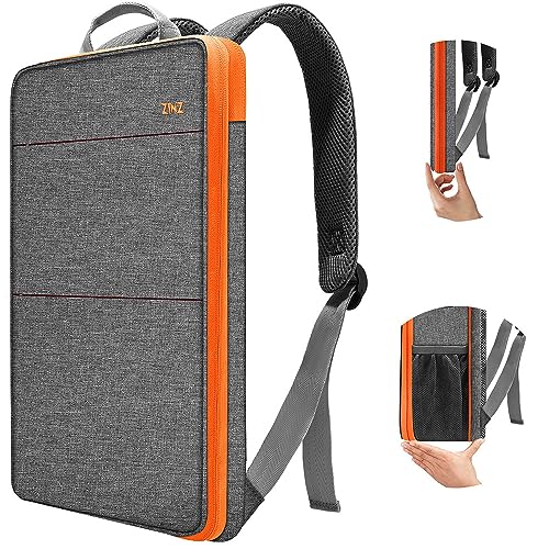 ZINZ Schlank & Erweiterbar 13.5 Zoll Laptop Rucksack Schulrucksack Reiserucksack Kompatibel mit Allen Modellen des MacBook Air/Pro 13-14" und den meisten 13-14" Notebooks,G01OG01 von ZINZ