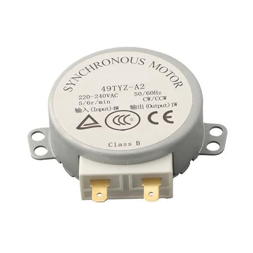 1PC 5-6 U/min Stabiler Synchronmotor 49TVZ-A2 50/60Hz 4W Mikrowellen-Drehtellermotor Mikrowellenzubehör AC 220V-240V von ZIOAMWBHZ