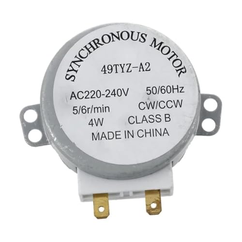 49TYZ-A2 Mikrowellen-Drehteller-Backup-Motor For AC 220-240V-Modelle, 5-6 U/min, 50/60Hz, Mikrowellenzubehör 49TYZ-A2 Mikrowellen-Drehteller-Backup-Motor For AC 220-240V-Modelle, 5-6 U/min, 50/60Hz, Mikrowellenzubehör von ZIOAMWBHZ