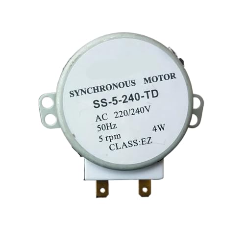 Kompatibel Mit Galanz, Mikrowellen-Synchronmotor, Plattenspielermotor SS-5-240-TD, 220 V, Motor, Mikrowellenherdteile Kompatibel Mit Galanz, Mikrowellen-Synchronmotor, Plattenspielermotor SS-5-240-TD, 220 V, Motor, Mikrowellenherdteile von ZIOAMWBHZ