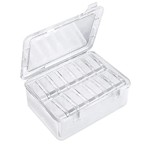 ZIOYA 14 Stück Aufbewahrungsbox mit Deckel Klein und 1 Groß Kunststoff Aufbewahrung Behälter Box Aufbewahrungsbehälter Transparente Perlen Aufbewahrungsbox für Kleine Gegenstände Schmuck von ZIOYA