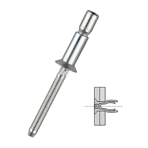 nieten 30/50PCS versenkte hochfeste strukturelle Blindniete aus Kohlenstoffstahl (Color : 6.4X22 mm, Size : 50Pcs) von ZIPCOM