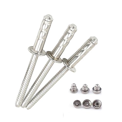 nieten Hochfester Edelstahl-Blindniet Stavex mit Multi-Grip-Fähigkeit, großer Blindseiten-Lagerbereich (Color : 4.8x12 mm, Size : 50Pcs) von ZIPCOM