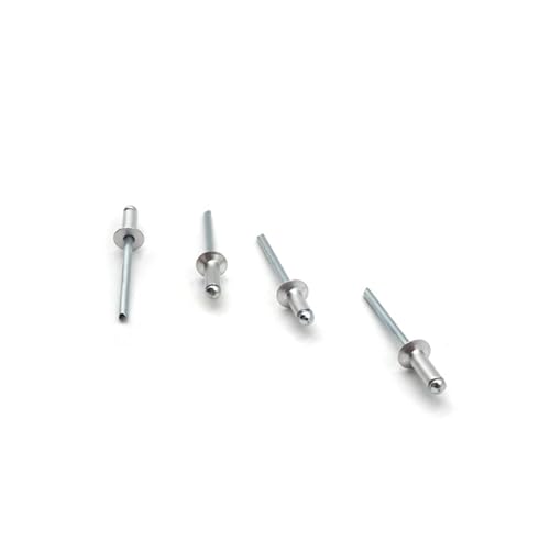 nieten ISO 15978 M3.2 Senkkopf-Nieten aus Aluminium und Eisen in mehreren Größen, hochwertige Blindnieten (Color : M3.2x5mm, Size : 100Pcs) von ZIPCOM