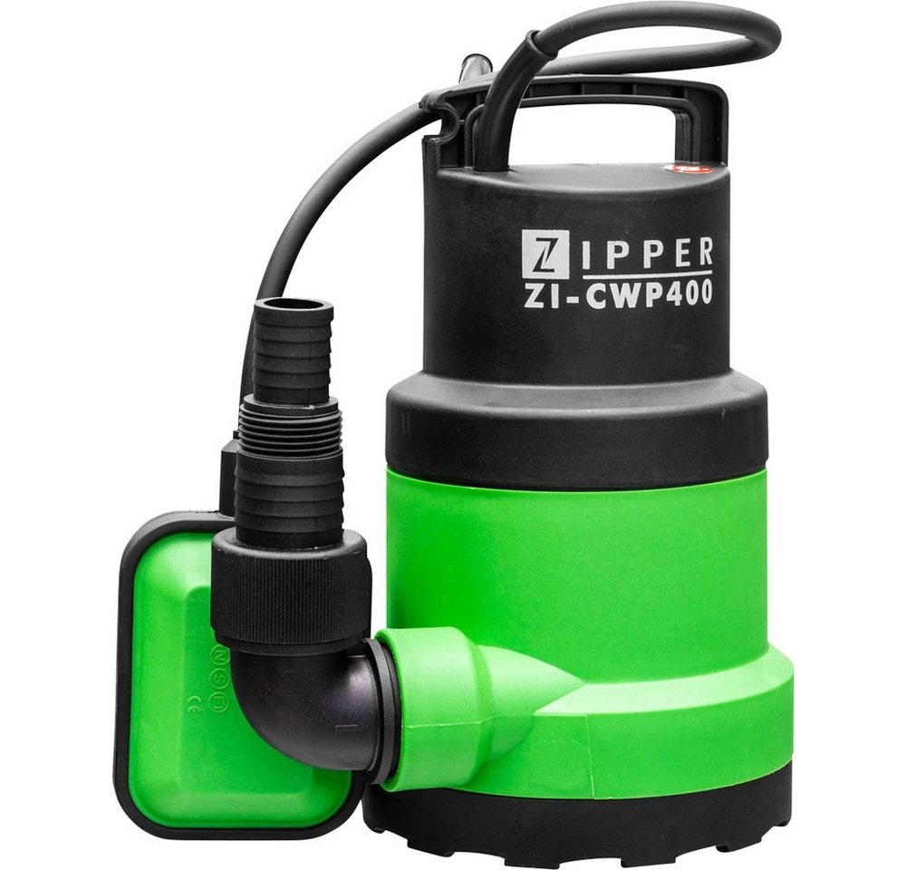 ZIPPER Tauchpumpe Zipper ZI-CWP400 ZI-CWP400 Flachsaugende Tauchpumpe 7.3 m³/h 7.5 m von ZIPPER