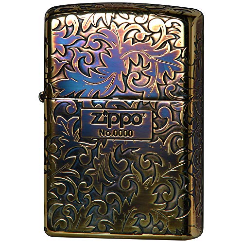 Zippo Classic Arabesque Logo oxidiert Vergoldung 5-Seiten Ätzen Japan Limited von Zippo