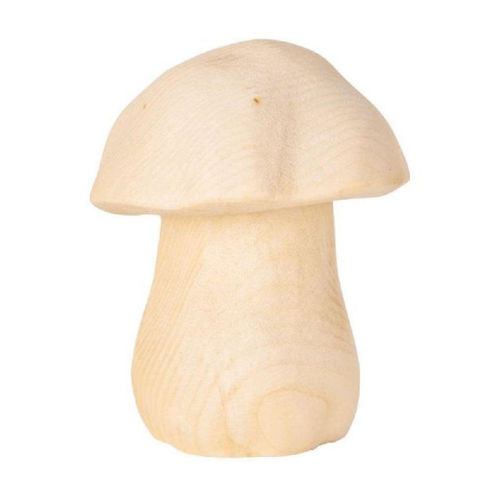 ZIRM alpin Dekofigur Südtiroler Schnitzkunst Dekorationsobjekt Pilz Natur (6cm) von ZIRM alpin