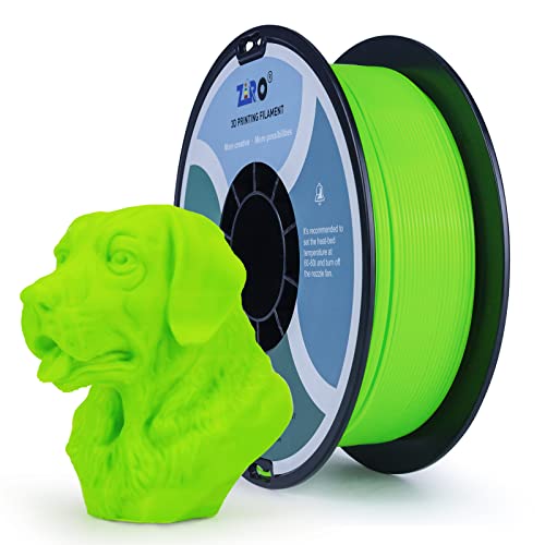 ZIRO PETG Filament 1.75mm 3D Drucker Filament PETG 1.75mm 1kg, Maßgenauigkeit +/-0.03mm, Grün von ZIRO