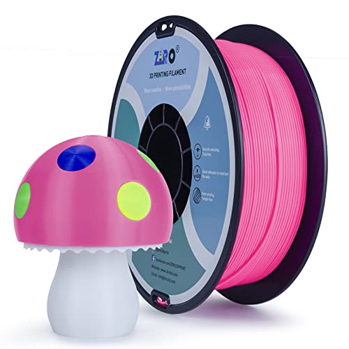 ZIRO PLA Filament 1.75mm, 3D Drucker Filament PLA Basic Color Series 1.75mm 1kg (2.2lbs), Maßgenauigkeit +/- 0,03mm, Rose von ZIRO