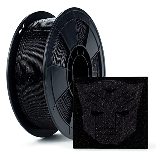 ZIRO PLA Filament 1.75mm 3D Drucker Filament PLA 1.75mm Twinkling Serie 1KG, Dimensional Accuracy +/- 0.03mm, Twinkling Schwarz von ZIRO