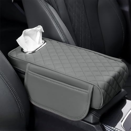 ZIRTUS Auto-Armlehnen-Kissen für BMW 4er Gran Coupe/Series-4 M4 / i4 | 420i 420d 430i M440i xDRIVE Gran Coupe eDRIVE-40 M50 | 5-Doors, Mittelkonsole Auto Armlehnenschoner, E Gray von ZIRTUS