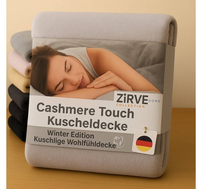 Wohndecke Kuscheldecke, ZIRVEHOME, CashmereTouch Wohndecke Fleece decke Kuschelig weich & Flauschig Wohndecke Kuscheldecke, ZIRVEHOME, CashmereTouch Wohndecke Fleece decke Kuschelig weich & Flauschig von ZIRVEHOME