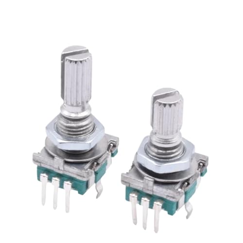 5/10pcs 20 Position Incremental 360 Rotary Encoder Knob Button Switch EC11 Arduino Digital Potentiometer 15/20mm Plum Half Shaft(15mm Half Handle,5pcs) von ZIRXPODSE
