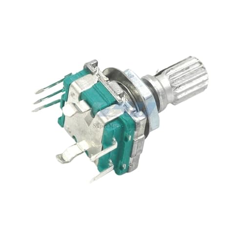 5PCS/LOT 20 Position 360 Degree Rotary Encoder EC11 W Push Button 5Pin Handle Long 15/20MM With A Built In Push Button Switch(15MM Plum handle) von ZIRXPODSE