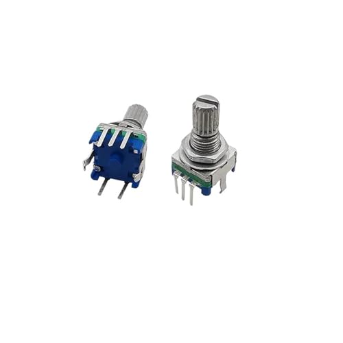 5Pcs/lot 20 Position 360 Degree Rotary Encoder EC11 Push Button 5 Pin Handle Long 15/20MM With A Built In Push Button Switch(20mm Plum Handle) von ZIRXPODSE