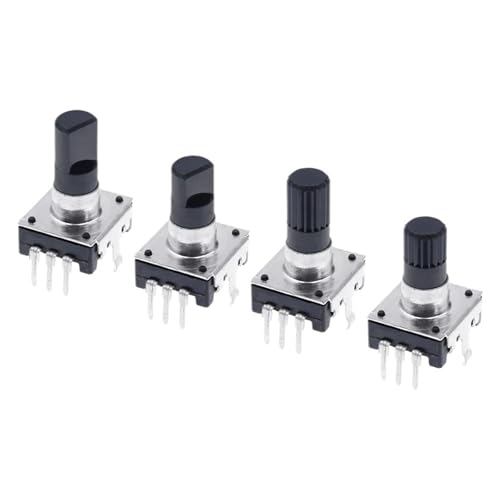 EC12 360 Degree Rotary Encoder RE12 Audio Encoder Coding 3Pin 24 Position No With Push Button Switch Handle 12/15/20mm(20mm Plum handle,1PCS) von ZIRXPODSE