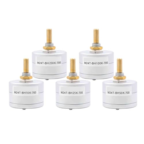 HIFI EIZZ Mono Potentiometer Schalter 24 Schritte Stereo Sound Lautstärkeregler Dämpfer Alps Vergoldetes Kupfer 10K 50K 100K 250K(100K) von ZIRXPODSE