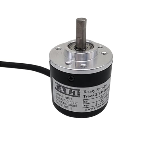 Motor Speed Sensor Optical Incremental Rotary Encode GHS38 6mm Shaft Encoder 360 400 600ppr ABZ Phase PNP Output(1000PPR) von ZIRXPODSE
