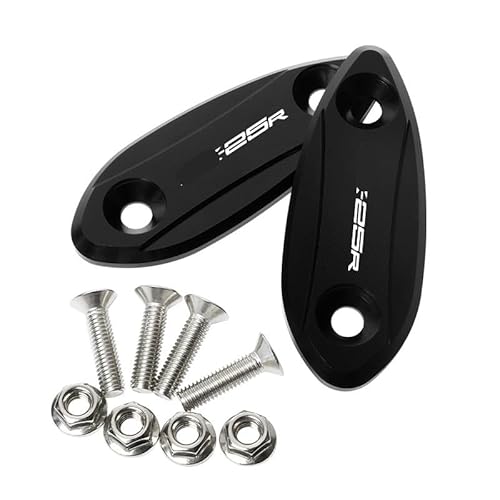 ZISEcoc Motorrad-Modifikationsspiegel-Sitzstecker, Rückspiegel-Dekorabdeckung, Zubehör, kompatibel mit ZX-6R ZX-25R ZISEcoc Motorrad-Modifikationsspiegel-Sitzstecker, Rückspiegel-Dekorabdeckung, Zubehör, kompatibel mit ZX-6R ZX-25R von ZISEcoc