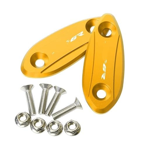 ZISEcoc Motorrad-Modifikationsspiegel-Sitzstecker, Rückspiegel-Dekorabdeckung, Zubehör, kompatibel mit ZX-6R ZX-25R ZISEcoc Motorrad-Modifikationsspiegel-Sitzstecker, Rückspiegel-Dekorabdeckung, Zubehör, kompatibel mit ZX-6R ZX-25R von ZISEcoc
