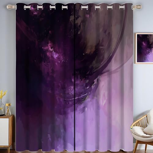 ZISTRCBAO Farbverlauf Aquarell Verdunkelungsvorhänge, Retro-Kunst Thermisch Isoliert Fensterbehandlung Vorhänge Für Wohnzimmer Dekoration, Lila 2 Paneele H213xB66cm ZISTRCBAO Farbverlauf Aquarell Verdunkelungsvorhänge, Retro-Kunst Thermisch Isoliert Fensterbehandlung Vorhänge Für Wohnzimmer Dekoration, Lila 2 Paneele H213xB66cm von ZISTRCBAO