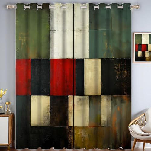 ZISTRCBAO Gradientengeometrie Verdunkelungsvorhänge, Moderne Kunst Thermisch Isoliert Fensterbehandlung Vorhänge Für Wohnzimmer Dekoration, Grün 2 Paneele H182xB91cm ZISTRCBAO Gradientengeometrie Verdunkelungsvorhänge, Moderne Kunst Thermisch Isoliert Fensterbehandlung Vorhänge Für Wohnzimmer Dekoration, Grün 2 Paneele H182xB91cm von ZISTRCBAO