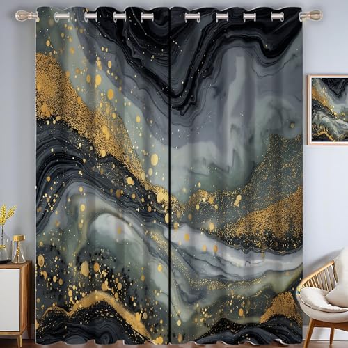 ZISTRCBAO Marmorstruktur Verdunkelungsvorhänge, Retro-Luxus Thermisch Isoliert Fensterbehandlung Vorhänge Für Wohnzimmer Dekoration, Grau 2 Paneele H213xB66cm ZISTRCBAO Marmorstruktur Verdunkelungsvorhänge, Retro-Luxus Thermisch Isoliert Fensterbehandlung Vorhänge Für Wohnzimmer Dekoration, Grau 2 Paneele H213xB66cm von ZISTRCBAO