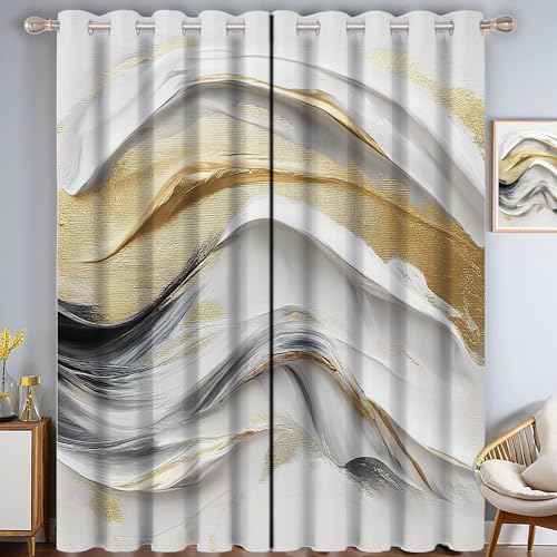 ZISTRCBAO Marmorstruktur Verdunkelungsvorhänge, Retro-Luxus Thermisch Isoliert Fensterbehandlung Vorhänge Für Wohnzimmer Dekoration, Grau 2 Paneele H99xB68.5cm ZISTRCBAO Marmorstruktur Verdunkelungsvorhänge, Retro-Luxus Thermisch Isoliert Fensterbehandlung Vorhänge Für Wohnzimmer Dekoration, Grau 2 Paneele H99xB68.5cm von ZISTRCBAO