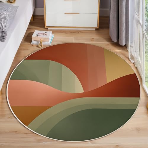 ZISTRCBAO Unregelmäßige Geometrie Rund Bereich Teppich 60cm, Moderne Schlichtheit Weich Teppich Rund, Waschbar rutschfest Wohnzimmer Teppiche Für Schlafzimmer Terrasse Garten Küchen, Salbeigrün ZISTRCBAO Unregelmäßige Geometrie Rund Bereich Teppich 60cm, Moderne Schlichtheit Weich Teppich Rund, Waschbar rutschfest Wohnzimmer Teppiche Für Schlafzimmer Terrasse Garten Küchen, Salbeigrün von ZISTRCBAO