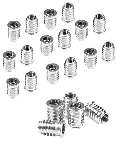 100Stk Einschraubmutter M8 Einschraubmuffen M8x20 mm Eindrehmuffe, ZITFRI Einschraubmutter Gewindebuchse mit Abdeckrand Gewindeeinsatz Hex Innensechskantmuttern vernickelte Karbonstahl für Holzmöbel 100Stk Einschraubmutter M8 Einschraubmuffen M8x20 mm Eindrehmuffe, ZITFRI Einschraubmutter Gewindebuchse mit Abdeckrand Gewindeeinsatz Hex Innensechskantmuttern vernickelte Karbonstahl für Holzmöbel von ZITFRI