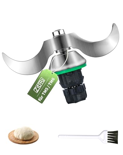 Teigmesser kompatibel mit Vorwerk Thermomix TM5 TM6 – Edelstahl Mixmesser Ersatzteil für Vorwerk Küchenmaschine, kein Teigrückstand, schnelle Reinigung, Messer Ersatz Zubehör von ZITFRI