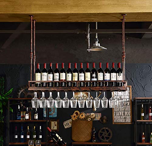 ZITTRO Weinregal Home Red Holder Weinglasregal Restaurant Bar S, hängender Kelchhalter, kreativer Weinglashalter Weinglashalter, 100 x 35 cm, B elegant von ZITTRO