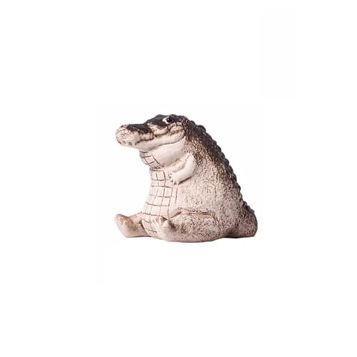 Handgefertigtes Teetier, Lila Sand Krokodil Tee Haustier Ornamente Niedliche Statue Spielen Handwerk Kreative Desktop Tablett Dekorationen von ZIUBMVDYC
