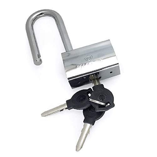 Schlüssel-Vorhängeschloss aus Stahl mit 3 Schlüsseln for Fitnessstudio, Spind, Fahrrad, Zaun, Garage, Diebstahlsicherung, 60 x 115 mm Schlüssel-Vorhängeschloss aus Stahl mit 3 Schlüsseln for Fitnessstudio, Spind, Fahrrad, Zaun, Garage, Diebstahlsicherung, 60 x 115 mm von ZIUBMVDYC