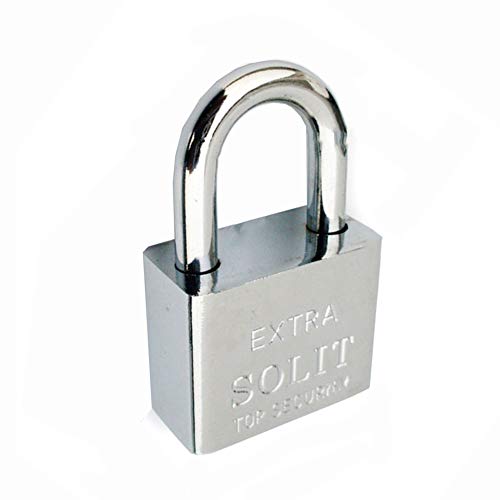Schlüsselvorhängeschloss aus Stahl, rostfreies und diebstahlsicheres Sicherheitsschloss, 30 mm, 40, 70, 4 Schlüssel von ZIUBMVDYC