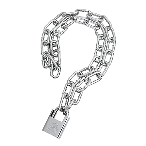 Stahl-Fahrradkettenschloss, wasserdichtes und rostfreies Lagersicherheits-Diebstahlschutzschloss for den Außenbereich, Länge 0,5 m bis(5m) von ZIUBMVDYC