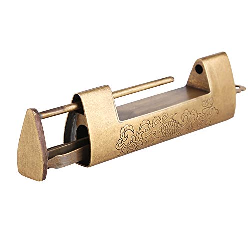 Vorhängeschloss mit Kupferschlüssel, Breite 75 mm, 85, 95, 120, 145, 1 Schlüssel(75x31mm) von ZIUBMVDYC