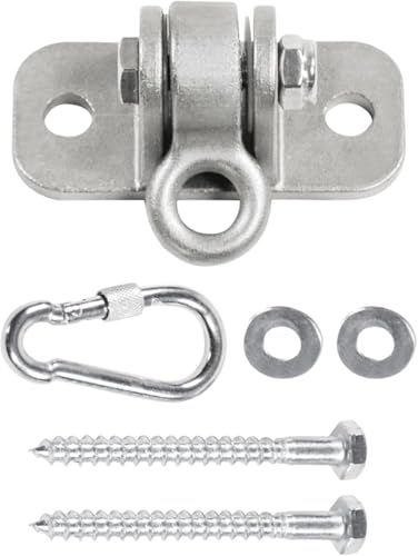 ZIUBMVDYC Hochbelastbare Schaukelaufhänger, 1set Schaukelhaken Zubehör Schwenkbare Hardware for Yoga ZIUBMVDYC Hochbelastbare Schaukelaufhänger, 1set Schaukelhaken Zubehör Schwenkbare Hardware for Yoga von ZIUBMVDYC