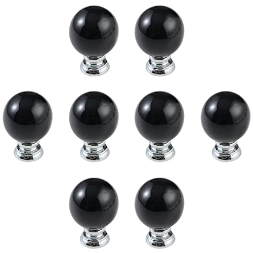 ZIUBMVDYC Keramikknöpfe Türgriffe, 8er-Set, Keramikgriffe, Schranktür, Kleiderschrank, Bücherregal, Knauf for Möbel(Black) von ZIUBMVDYC