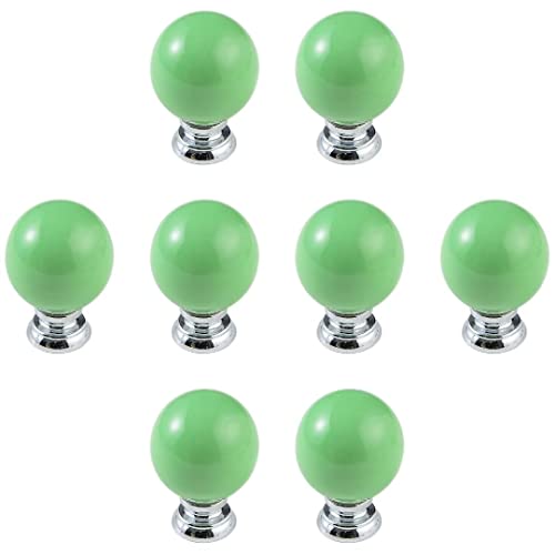 ZIUBMVDYC Keramikknöpfe Türgriffe, 8er-Set, Keramikgriffe, Schranktür, Kleiderschrank, Bücherregal, Knauf for Möbel(Green) von ZIUBMVDYC