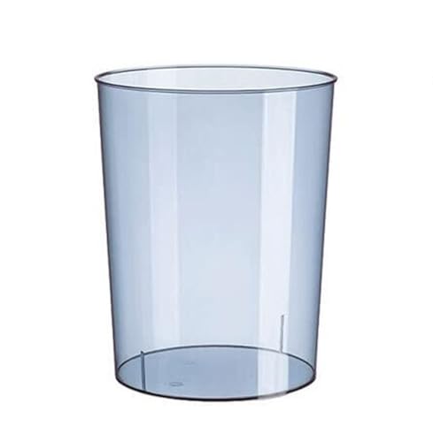 ZIUBMVDYC Mülleimer, 1 Stück transparenter Mülleimer, offener Typ, Müllaufbewahrung, rund, for Haushalt, Zuhause, Badezimmer, Geschäft, Auto, 10 l(Transparent Blue) von ZIUBMVDYC