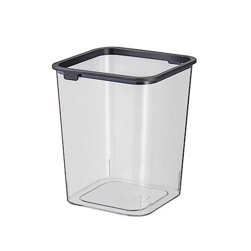ZIUBMVDYC Mülleimer, 1 stücke Einfache Reinigung Lagerung Container Ordentlich Robuste ABS Altpapier Bins for Schlafzimmer Eimer(Transparent) von ZIUBMVDYC
