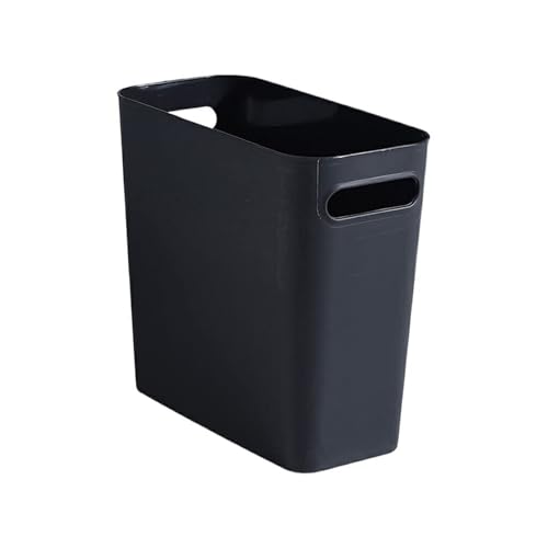 ZIUBMVDYC Mülleimer, 1 stücke Schlanke Große Mülleimer ohne Abdeckung Müll Container for Schlafzimmer Küche Home Kleinigkeiten Bin(Black) von ZIUBMVDYC