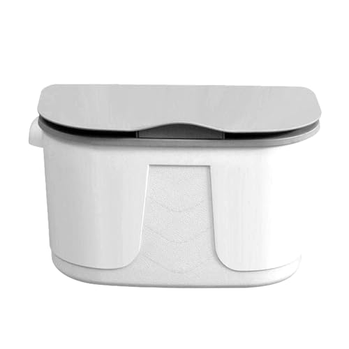 ZIUBMVDYC Mülleimer, 1 stücke Wand Montiert Mülleimer Klapp Kleine Kunststoff Abfall Bin Unter Waschbecken(White) von ZIUBMVDYC