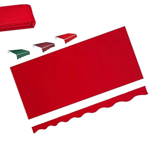 ZIUSFAC 2×1.5m Markise Ersatzstoff Terrassenmarkise Ersatzbespannung Gelenkarmmarkise Stoff Sonnenschutz Markisenstoff Wasserdicht Markisentuch(Red,(13x8.2ft) 4x2.5m) von ZIUSFAC