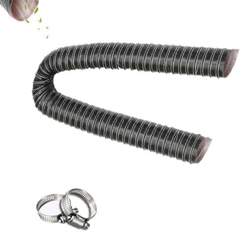 ZIUSFAC 4m Silikon-Kanalschlauch Schwarz Auto-Lufteinlassrohr 102mm 115mm Ansaugschlauch Klimaanlage Entlüftungsschlauch Automobil Flexschlauch(6.3cm-2 1/2in) von ZIUSFAC