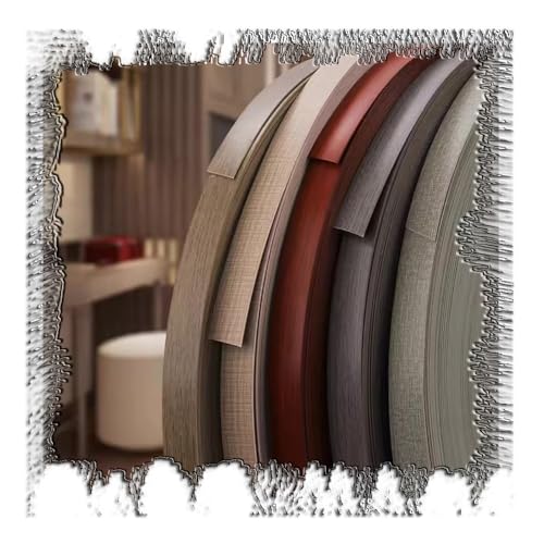 ZIUSFAC 50mm Kantenumleimer PVC Kantenband 10m Rolle Möbelkantenband Flexible Kantenschutz Möbelrestaurierung Kantenschutzprofil Für Schreibtisch Schrank Tür Kantenleiste(White) von ZIUSFAC