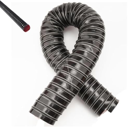 ZIUSFAC Auto-Lufteinlassrohr 51mm 76mm 102mm Lüftungsschlauch Flexibel Entlüftungsschlauch Schwarz Luftkanalschlauch Wasserschlauch Automobil-Luftansaugschlauch(4m/13.1ft,89mm-3 1/2in) von ZIUSFAC